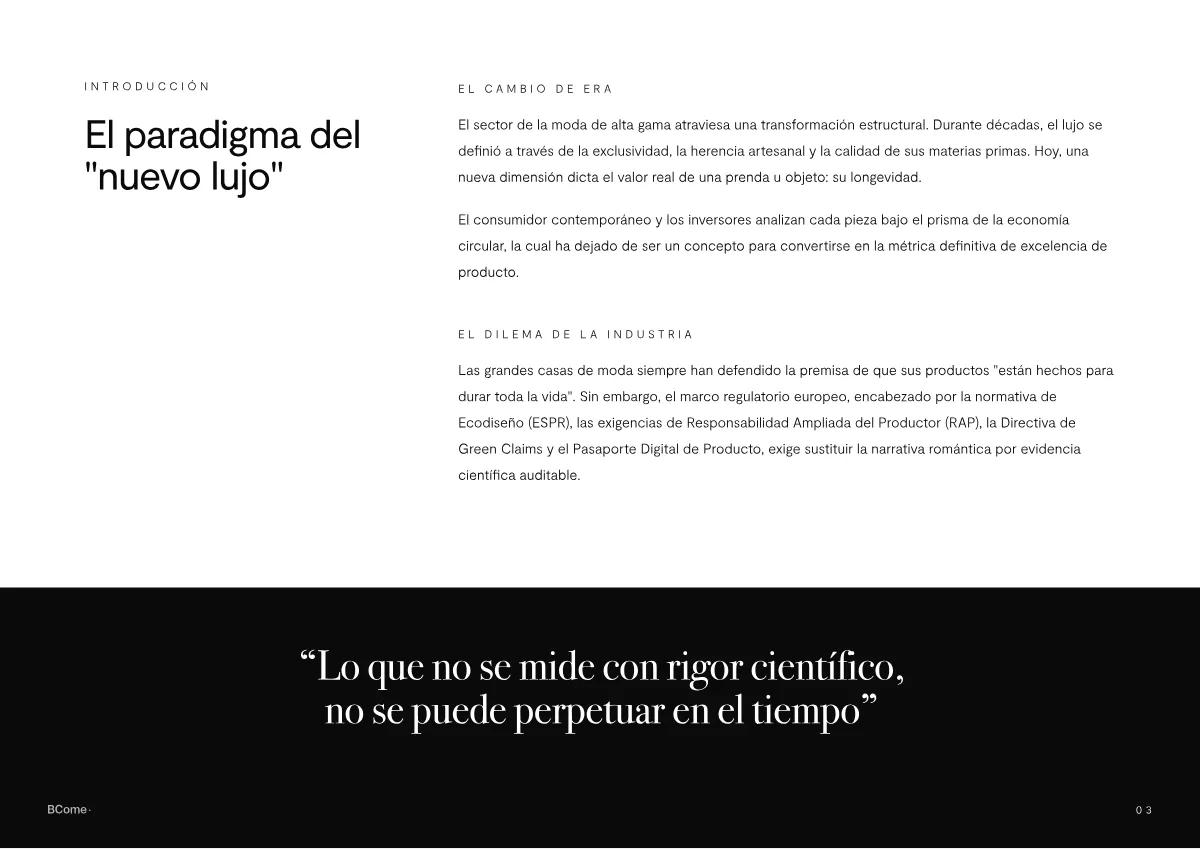 La fórmula del lujo eterno - intro
